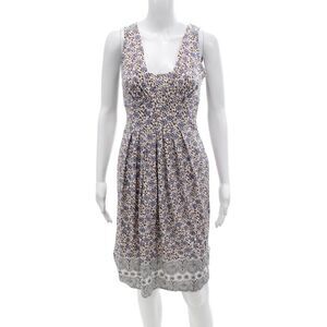 Sport Max Womens Floral Tank Dress White Size M
